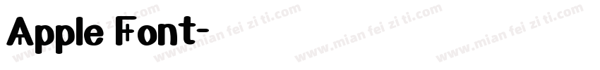 Apple Font字体转换